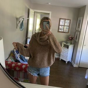 brown sweater